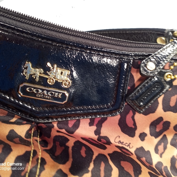 Cheetah print Coach Handbag - Picture 5 of 6